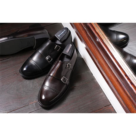 フランス アノネイ社製ボックスカーフ｜Double monk strap｜CP0102F-11
