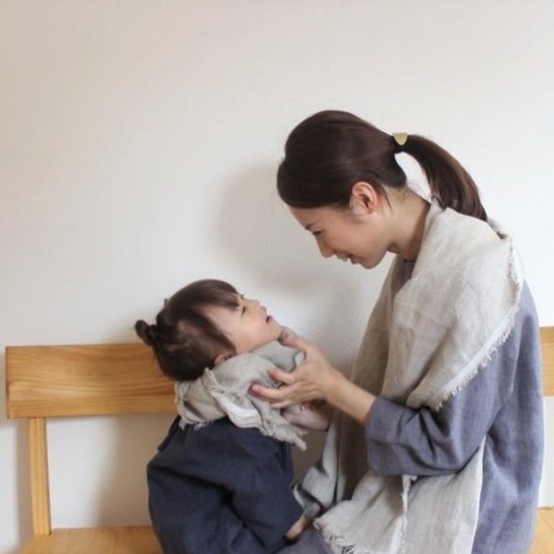 親子おそろい セット 育てるリネンストール | KOMO