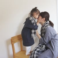 親子おそろいセット sarariリネンストール ハーフ