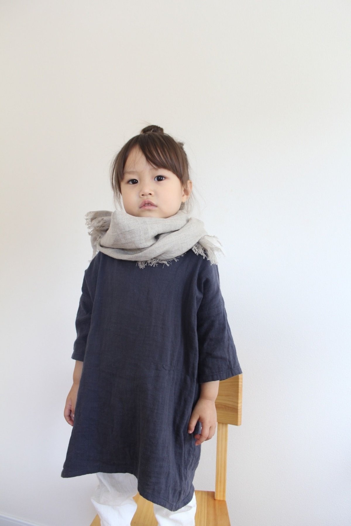 親子おそろい セット 育てるリネンストール | KOMO