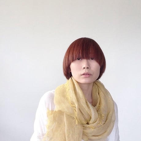 sarariリネンストールハーフ（菜の花イエロー）