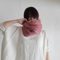 sarariリネンストールフル サイズ（レッド）