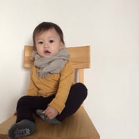 育てるリネンストール キッズ（ナチュラルn05）