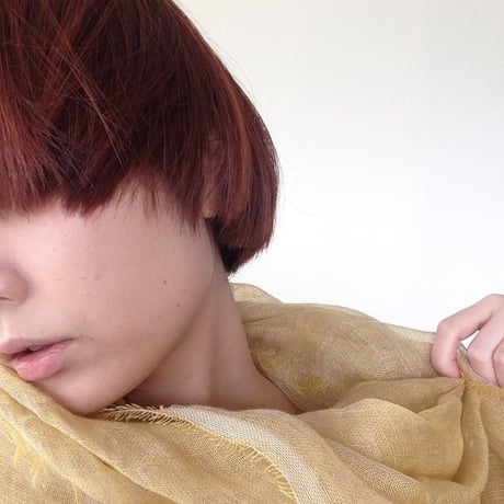 sarariリネンストールハーフ（菜の花イエロー）