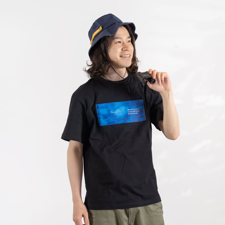 Tシャツ【ウミネコ】Black-tailed Gull NIGHT BLACK