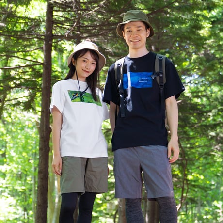 Tシャツ【ウミネコ】Black-tailed Gull NIGHT BLACK
