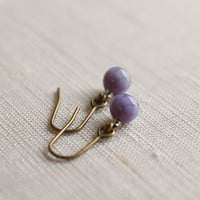 藤玉　菱紋　蜻蛉玉ピアス