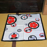 紋柄　紬　木綿風呂敷