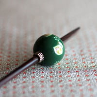 木賊玉　葉紋　蜻蛉玉簪