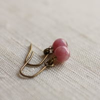 牡丹玉　菱紋　蜻蛉玉ピアス