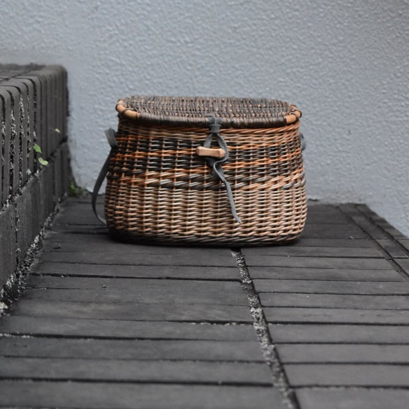fog linen work リトアニア蓋付きカゴ S | pivoine