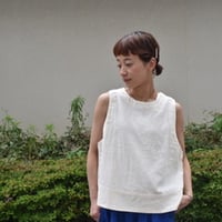 YARRA リネンブレンド切替ベスト