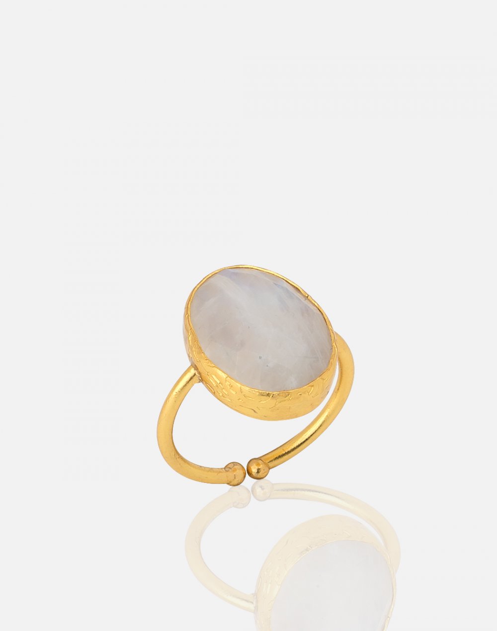 アンティーク　オーバルストーン？リング オーバルストーンリング brass M / L | pivoine