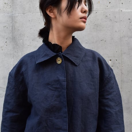 asabito リネン和紙ハーフコート