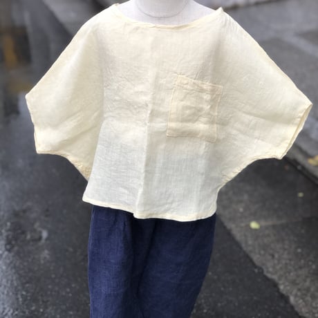 tita リネンドルマンプルオーバー kids