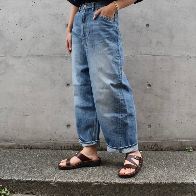 tumugu 12ozヴィンテージデニムワイドパンツ | pivoine