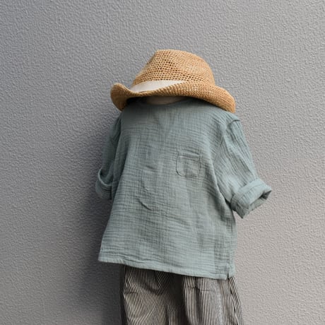tita ダブルガーゼIラインプルオーバー kids
