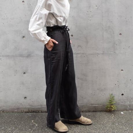 asabito リネンワークサロペット