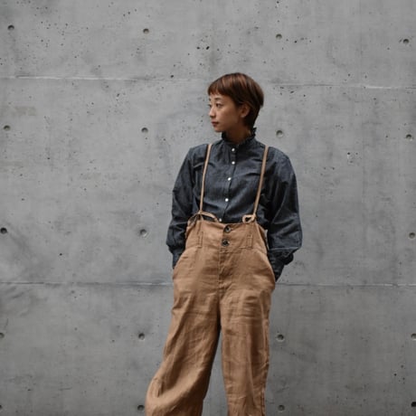 asabito リネンワークサロペット
