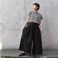 OUVERT 高密度ツイルキュロットパンツ