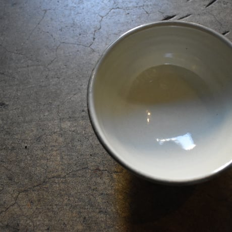 益子焼　飯碗　飛びカンナ