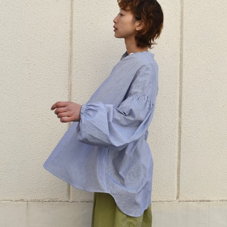 DIARIES ストライプパフスリーブシャツ