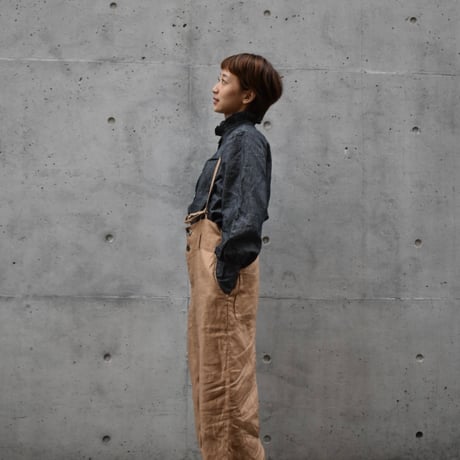 asabito リネンワークサロペット