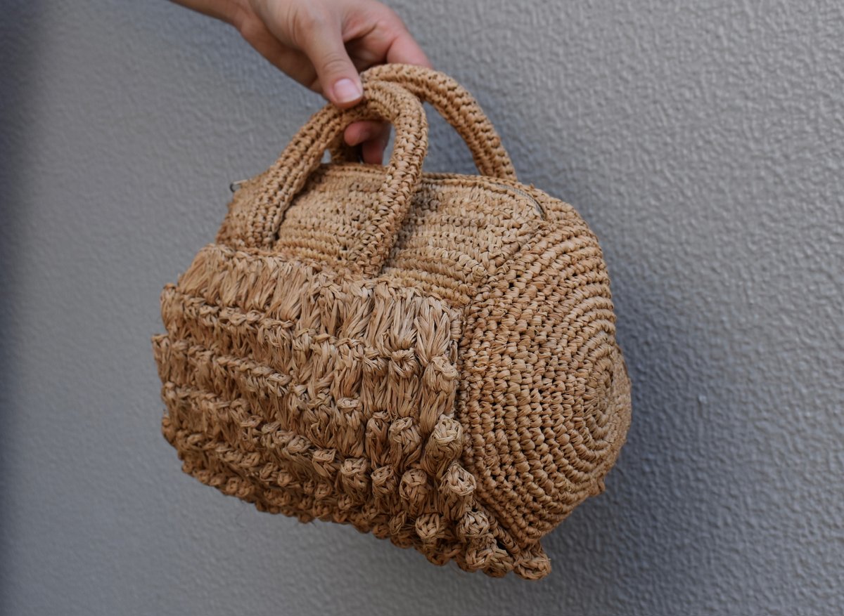 ヘーゼルナッツ モチーフ編み Kotori_pullvest（大人L・LLサイズ