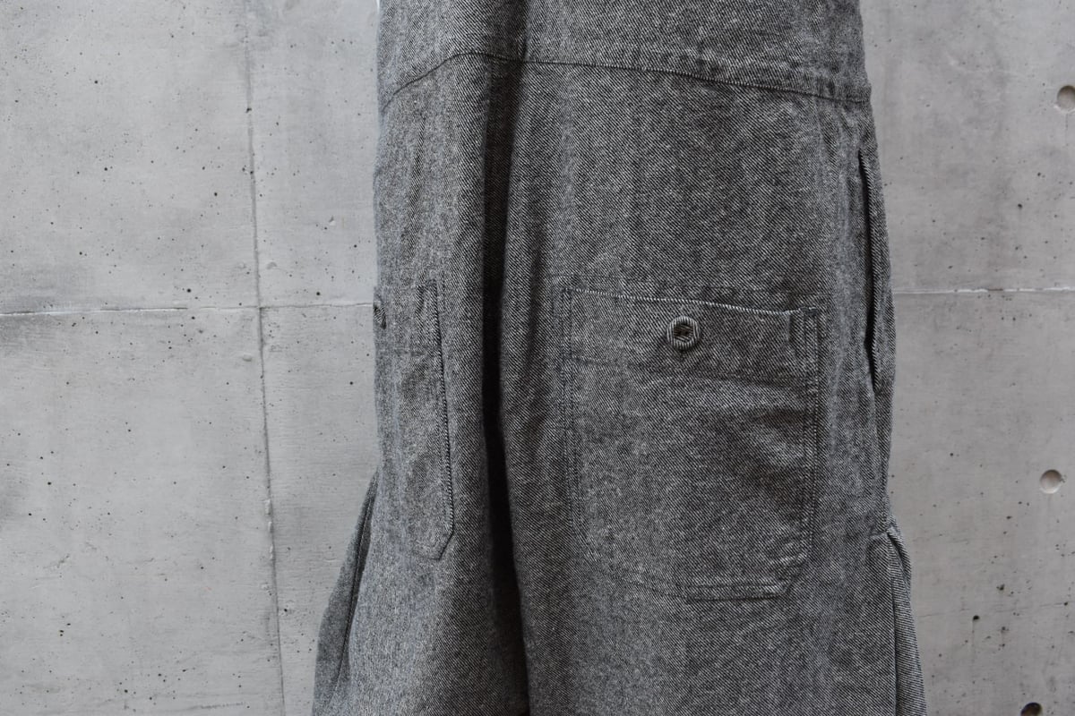 tumugu コットンリネン起毛ツイルサロペット | pivoine