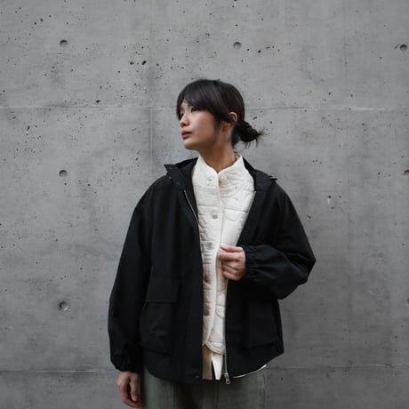 Hands of creation オーガニックコットンナイロンツイルCO撥水フードジップアップ