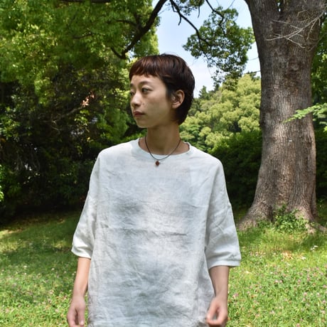 LAITERIE リユールリネン ハーフスリーブプルオーバー