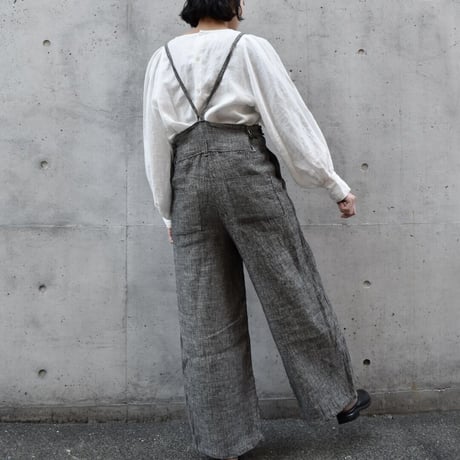 tita ヘリンボーンワークサロペット