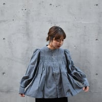 UNIVERSAL TISSU コットンシャーリングブラウス