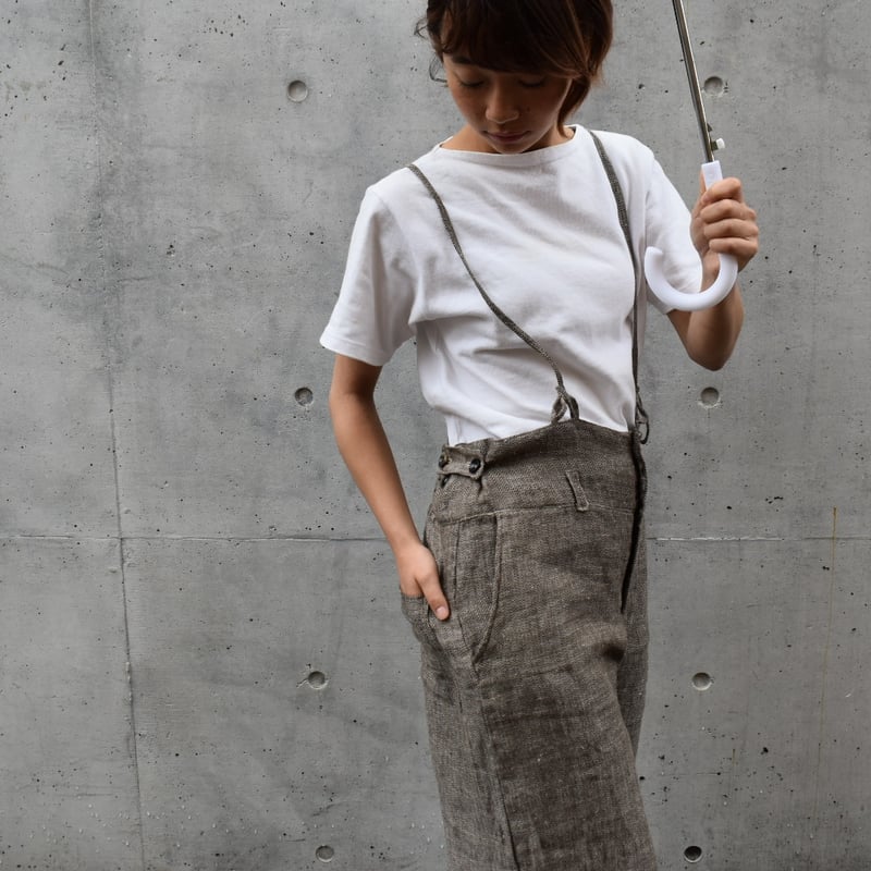 T.japan ヘリンボーンサロペット herringbone salopette - T
