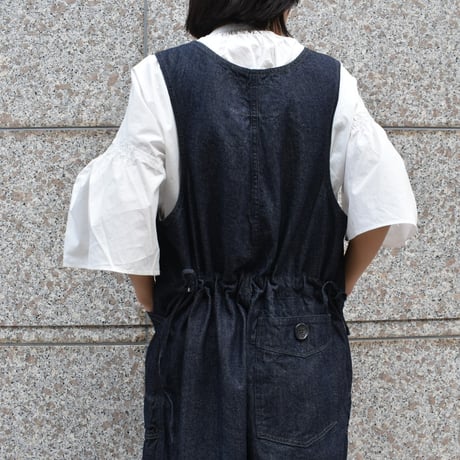 UNIVERSAL TISSU ナチュラルタイプライター5分袖ブラウス