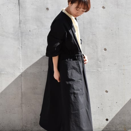 LAITERIE 近江晒タイプライター　コートワンピース