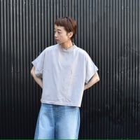 TISSU クラシック天竺モックネックドルマンTシャツ