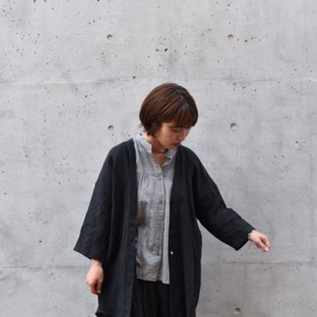 美品COMMUNE WORKS コミューンリネンショップコート COMMUNE