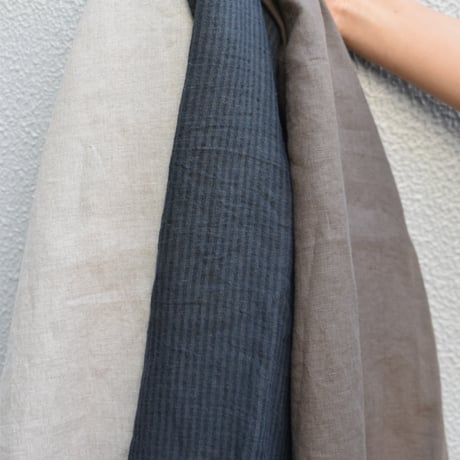 TISSU フレンチリネンバックボタンシャツ