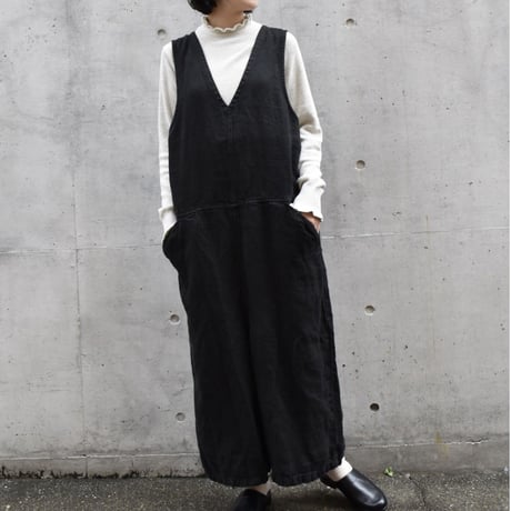 tumugu  ソリトリネンサロペット SS