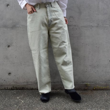 TISSU コットンデニム ハイライズパンツ