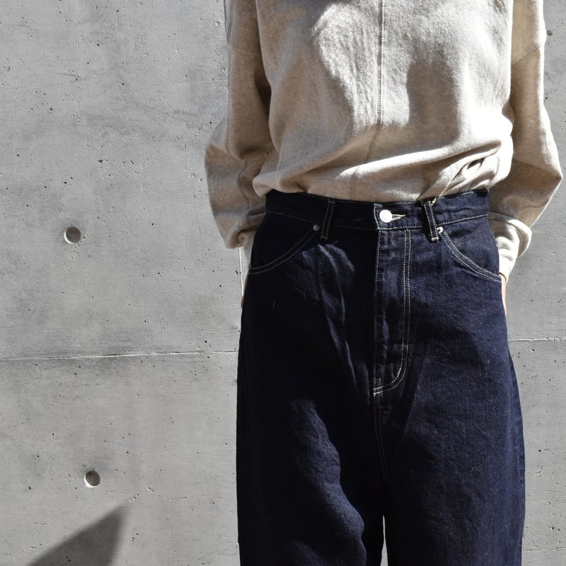 tumugu 12ozヴィンテージデニムワイドパンツ | pivoine