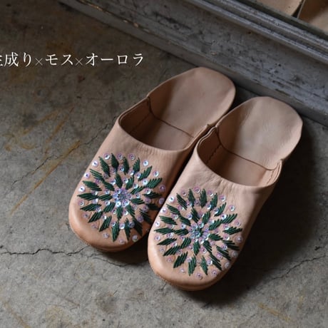 モロッコ バブーシュ スパンコール レディース