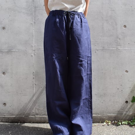 UNIVERSAL TISSU フレンチリネンストレートパンツ
