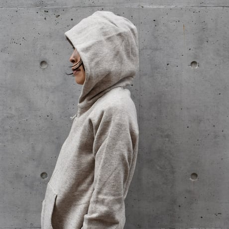 【予約販売】AIR ROOM PRODUCTS ヤクウールミックス吊り編み裏起毛パーカ