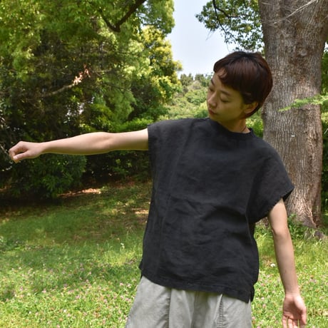 LAITERIE リユールリネン フレンチスリーブプルオーバー