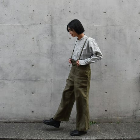 asabito リネンワークサロペット