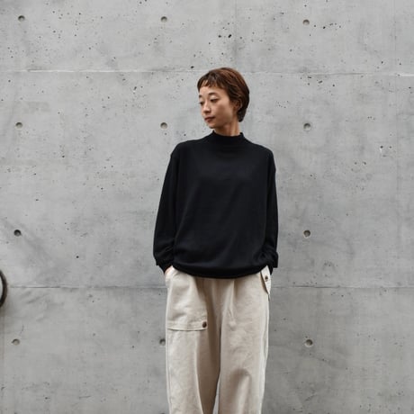 doux bleu コットンシルクカシミアプルオーバー