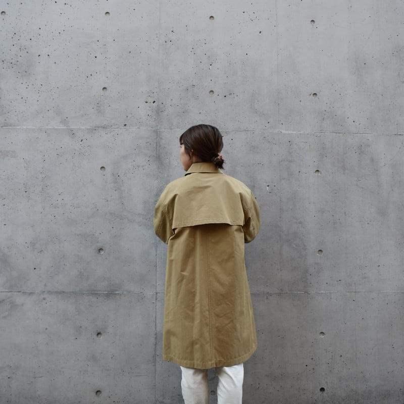 【美品】Hands of creation　フード付きコットンコート Hands of creation オーガニックコットンナイロンツイルCO撥水ステン