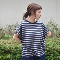 DIARIES リネンボーダープルオーバー